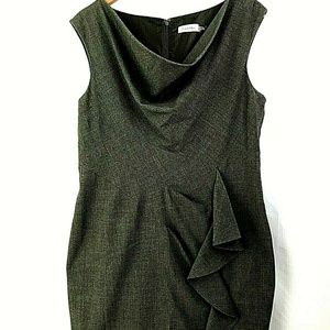 Calvin Klein Black Sleeveless Shift Dress size 14